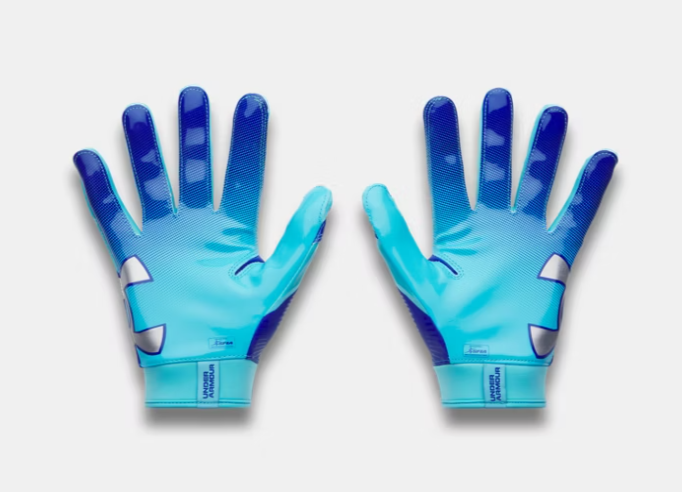Under Armour UA Blur Football Gloves - Blur Blue/Royal