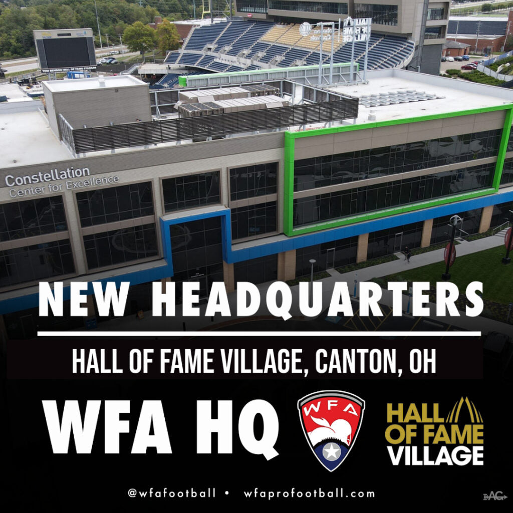 Women's Football Alliance Announces New Headquarters at Hall of Fame Village in Canton, Ohio