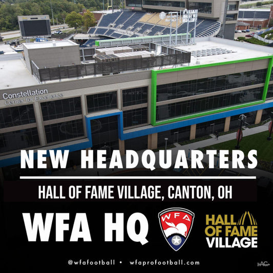 Women's Football Alliance Announces New Headquarters at Hall of Fame Village in Canton, Ohio