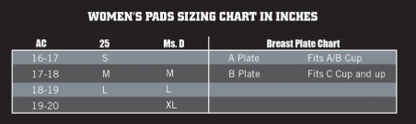 Douglas Zena PM Women's Football Shoulder Pads
