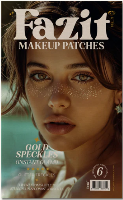 Fazit Gold Glitter Freckles Makeup Patches