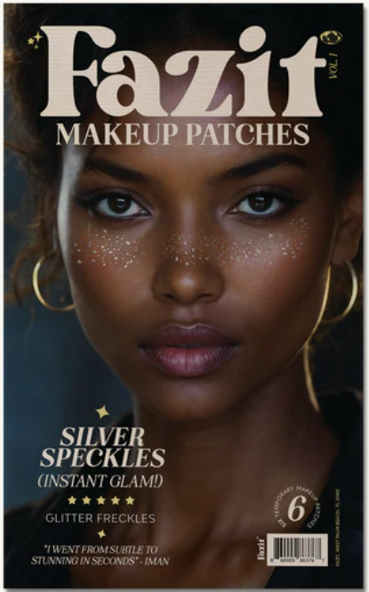 Fazit Silver Glitter Freckles Makeup Patches