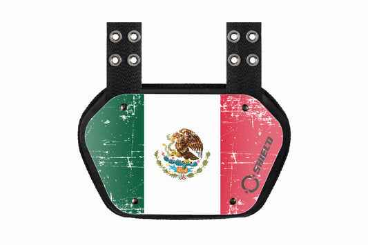 OShield Mexico Flag Backplate - Distressed