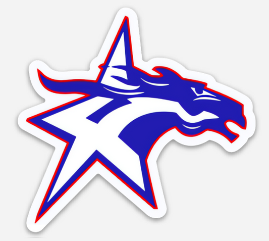 WFA Die-Cut Team Sticker - Dallas Elite Mustangs