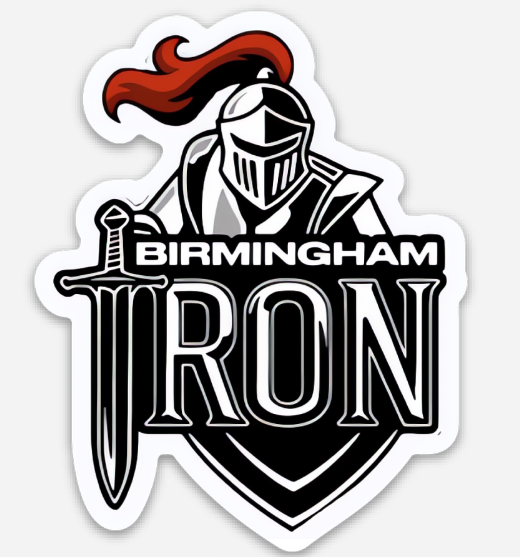 WFA Die-Cut team Sticker - Birmingham Iron