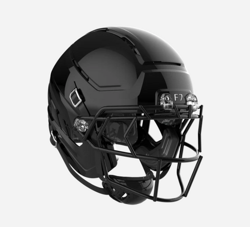 2026 Schutt F7 Air Adult Football Helmet with Facemask - Black/Black