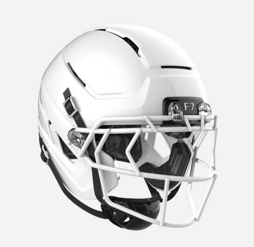 2026 Schutt F7 Air Adult Football Helmet with Facemask - White/White