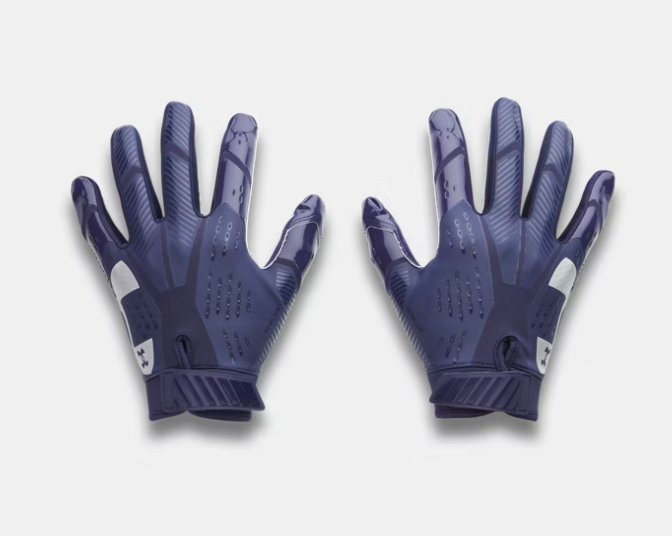 Under Armour UA Blur Football Gloves - Midnight Navy