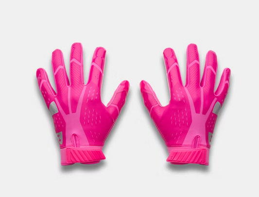 Under Armour UA Blur Football Gloves - Pink Rave