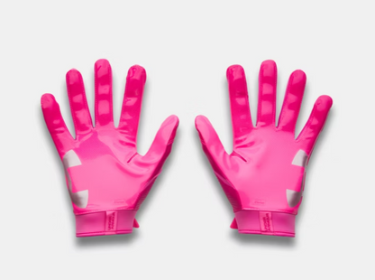 Under Armour UA Blur Football Gloves - Pink Rave