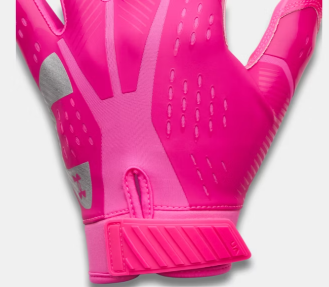 Under Armour UA Blur Football Gloves - Pink Rave