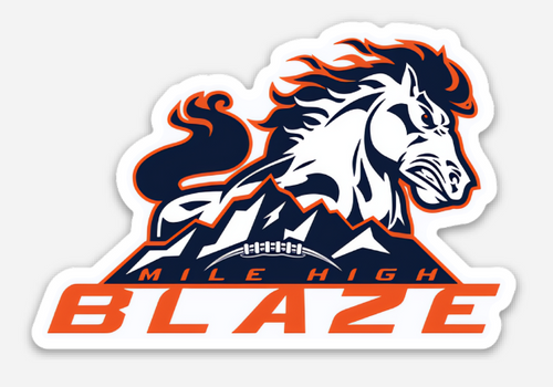 WFA Die-Cut Team Sticker - Mike High Blaze